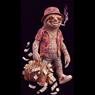 LazyMF — the BitcoinMF mascot